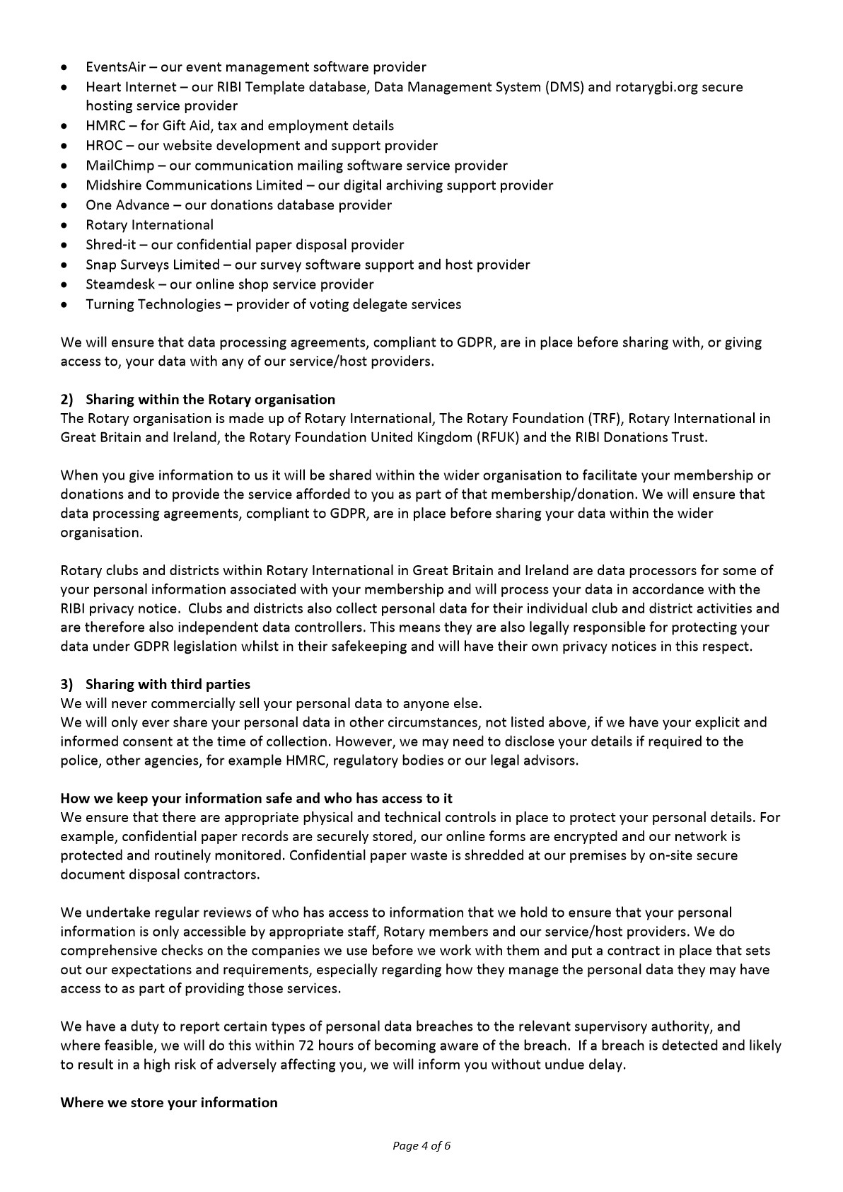 RIBI Phoenix General Data Protection Policy Notice 2018 4